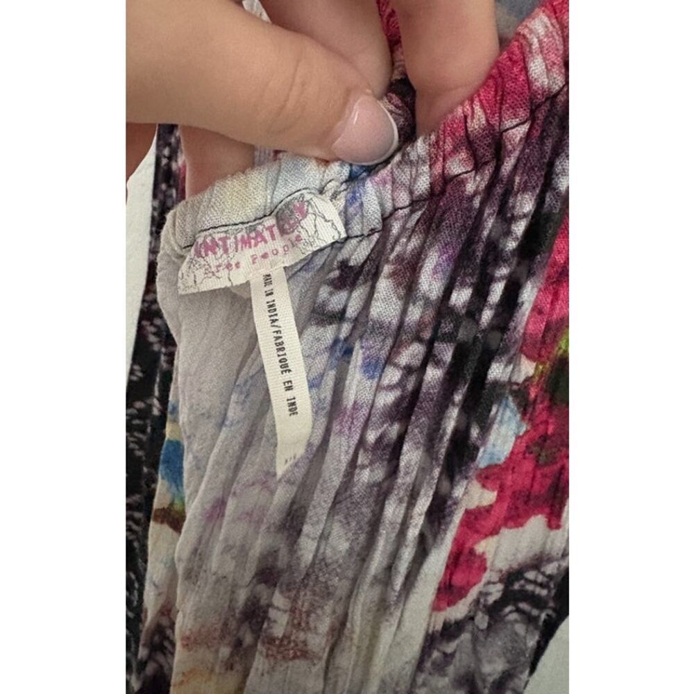 Free People Hollywood Star Hobo Open Back Nomad Print Slip Maxi Size Small - Picture 7 of 9